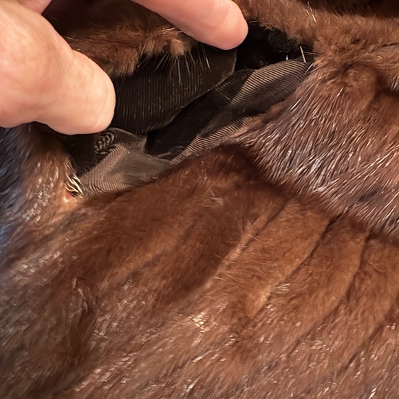 Elegant Brown genuine mink Coat - Picture 7 of 8